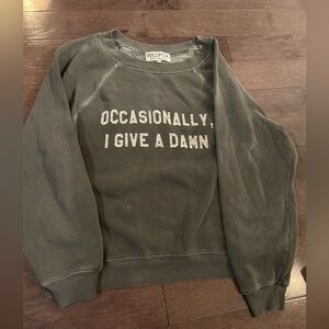 Wildfox grey sweater. Size small but slightly oversized